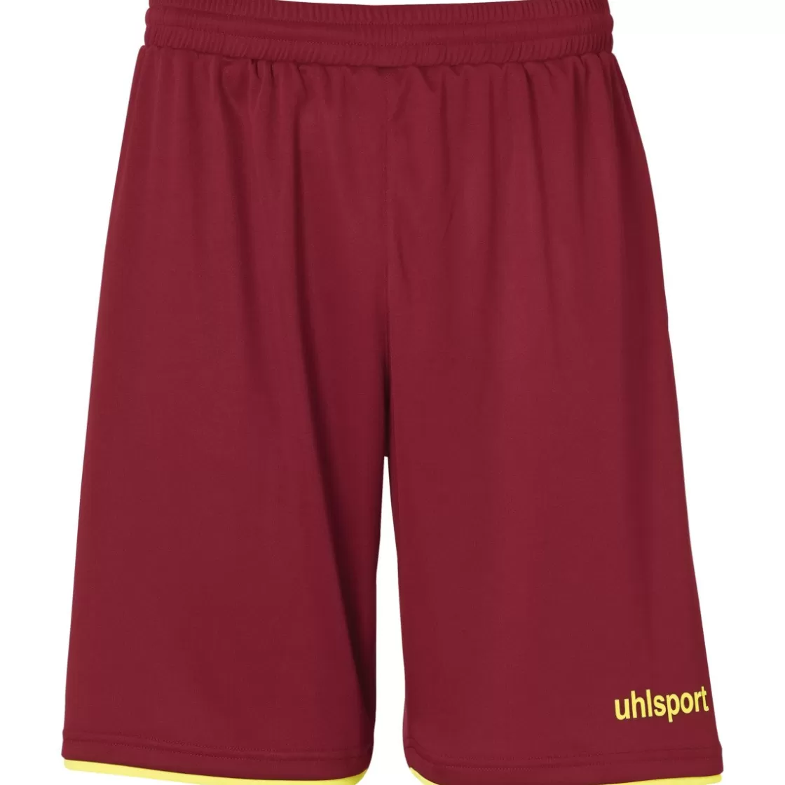 uhlsport Club Shorts Burgundy/Fluo Yellow Fashion