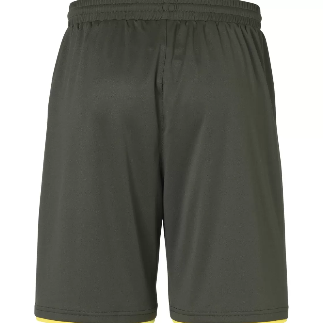 uhlsport Club Shorts Dark Olive/Fluo Yellow Fashion