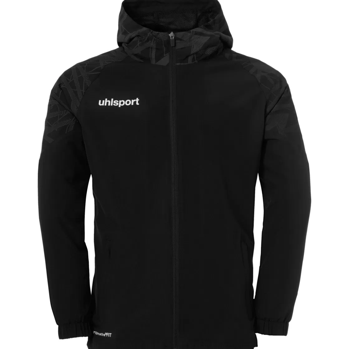 uhlsport Goal 25 Evo Woven Hood Jacket Black/Anthra Shop