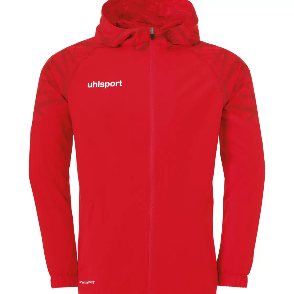 uhlsport Goal 25 Evo Woven Hood Jacket Red/White Cheap