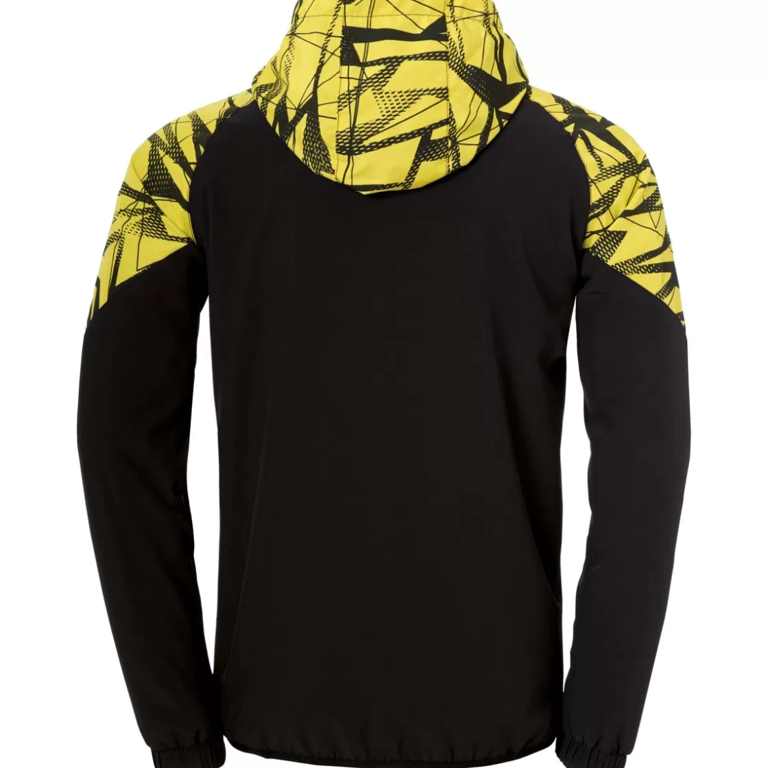 uhlsport Goal 25 Evo Woven Hood Jacket Black/Lime Yellow Best Sale