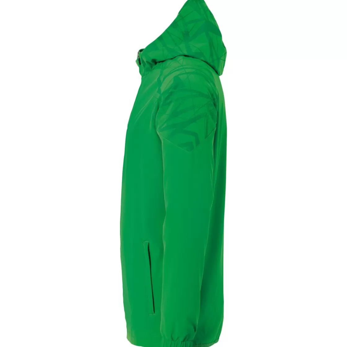 uhlsport Goal 25 Evo Woven Hood Jacket Green/Lagoon Clearance