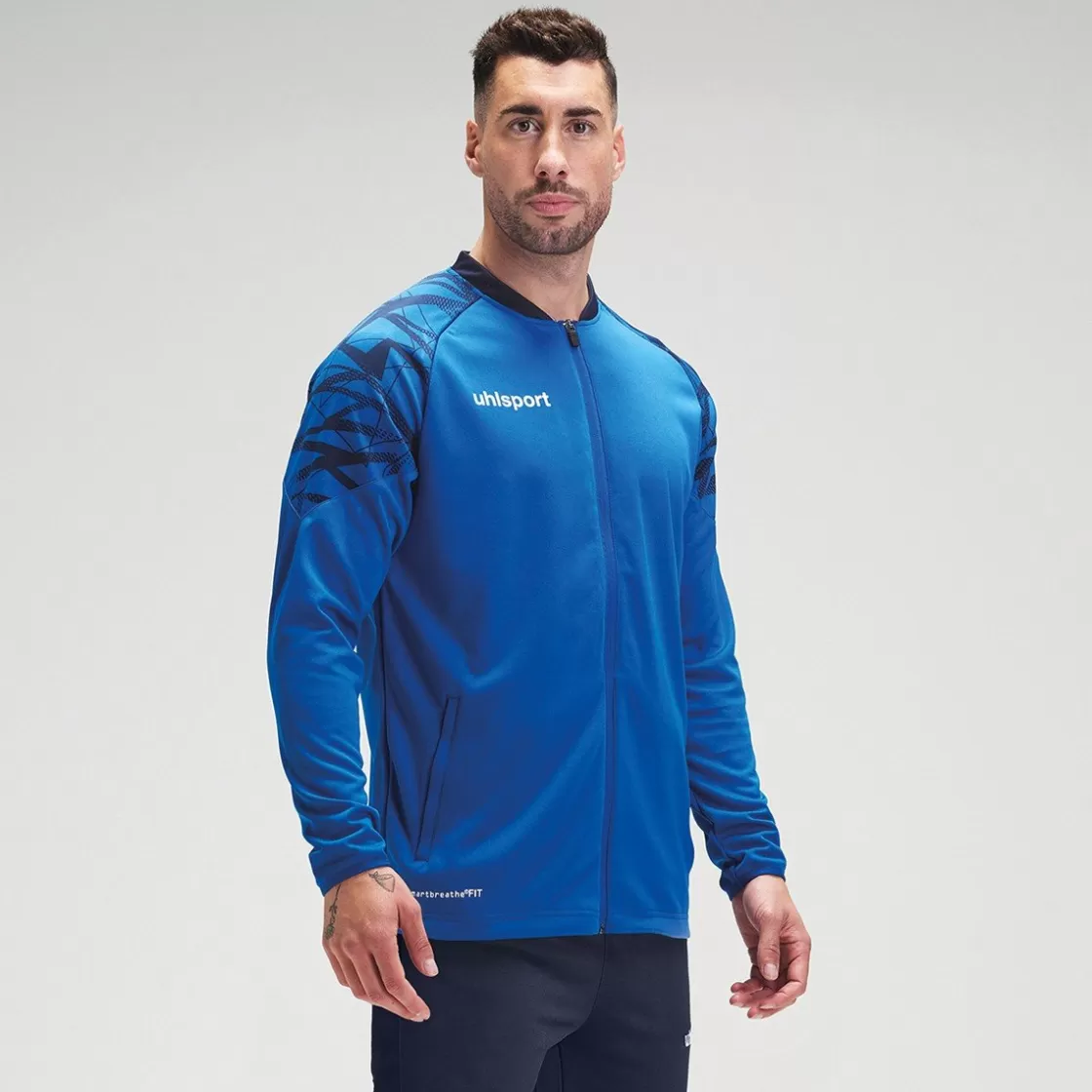 uhlsport Goal 25 Poly Jacke Azure Blue/Navy Best Sale