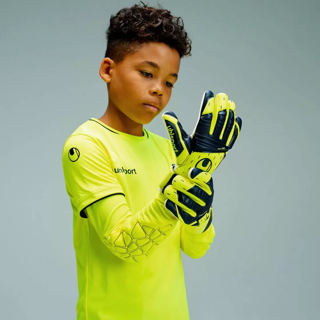 uhlsport Save Goalkeeper Set Junior Fluo Yellow/Black Best Sale