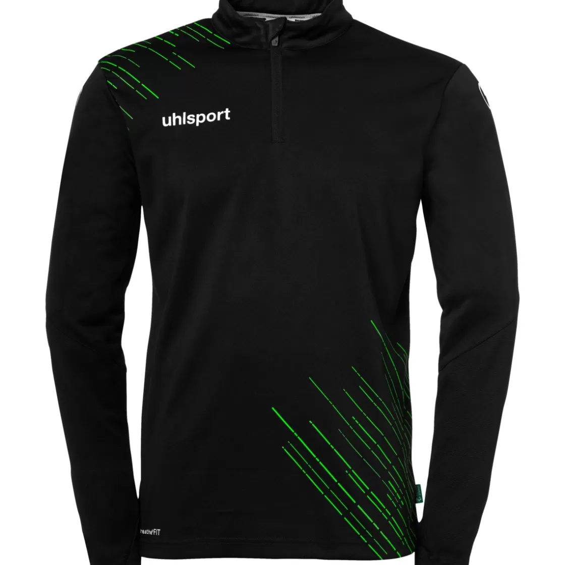 uhlsport Score 26 1/4 Zip Top Black/Fluo Green Cheap