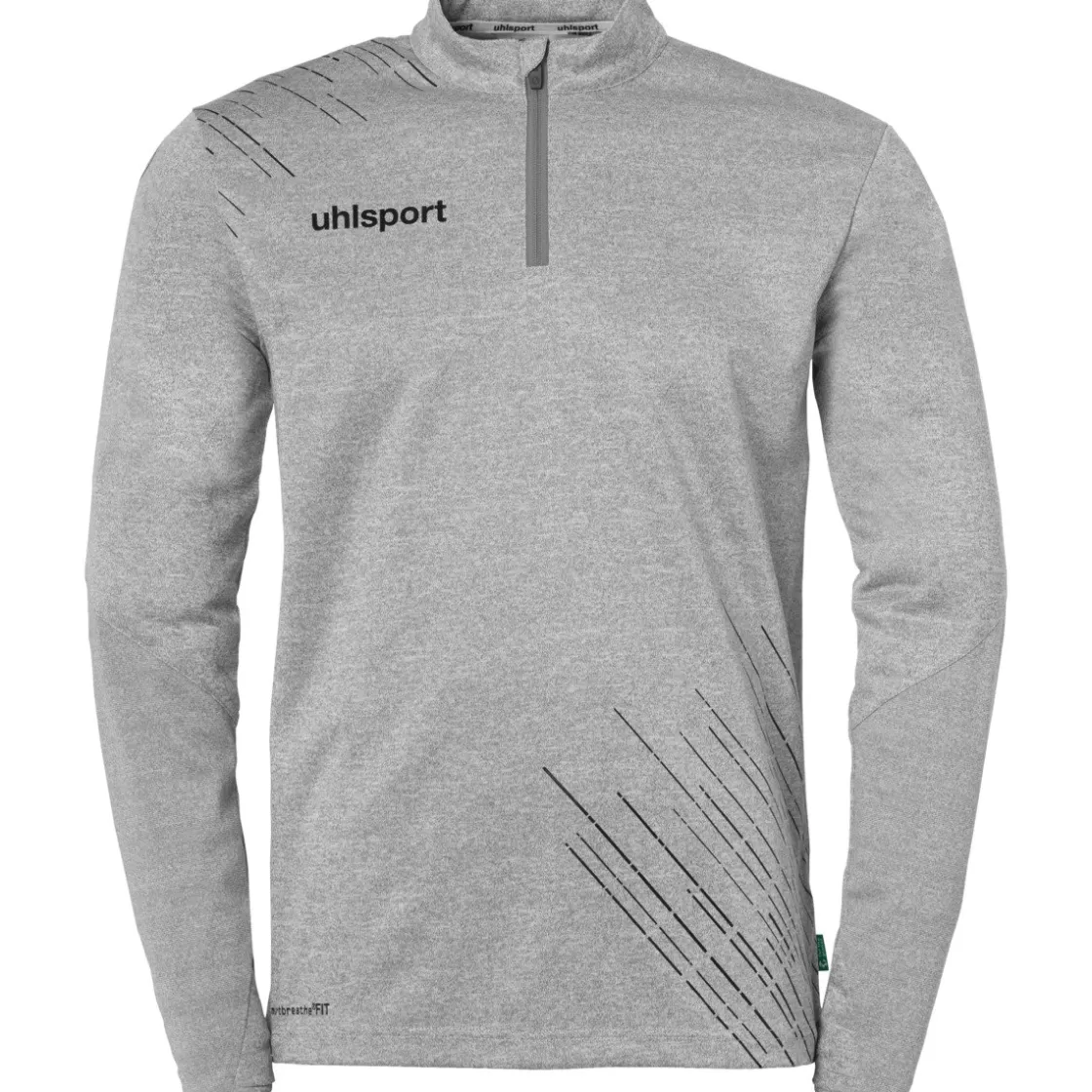 uhlsport Score 26 1/4 Zip Top Dark Grey Melange/Black Shop