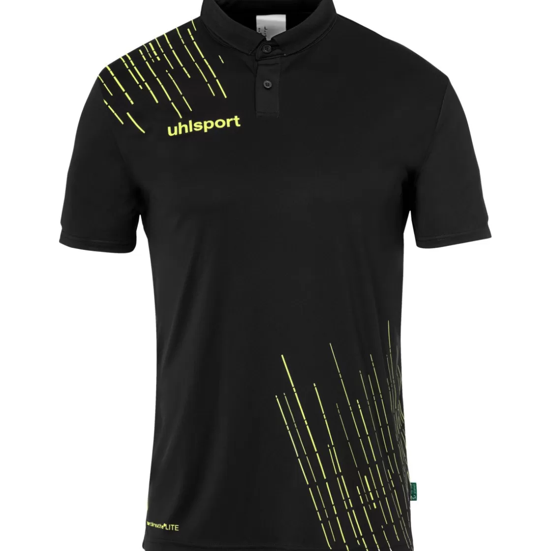 uhlsport Score 26 Poly Polo Black/Lime Yellow Outlet