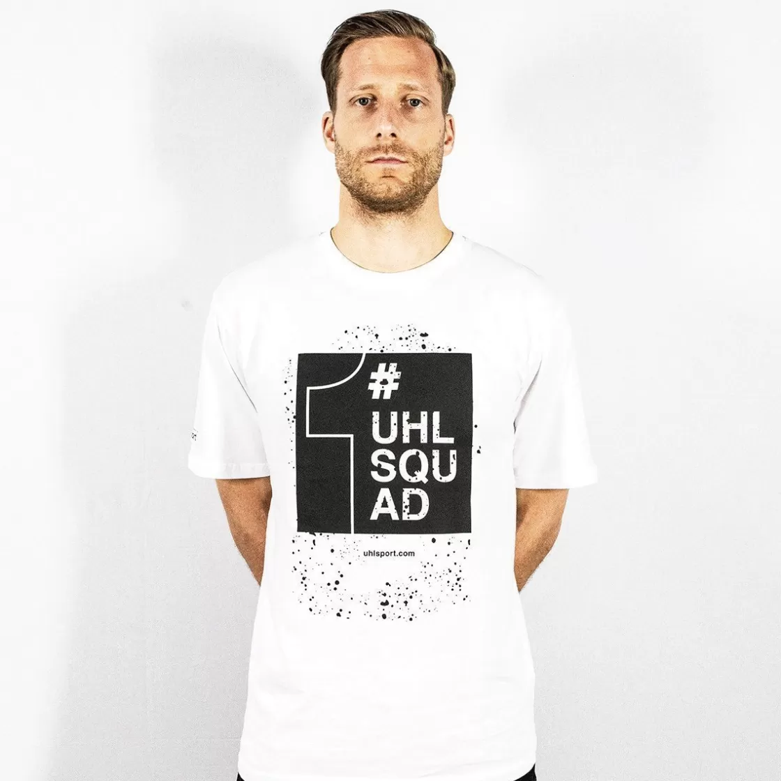 uhlsport #Uhlsquad Goalkeeper Promo T-Shirt White/Black Cheap